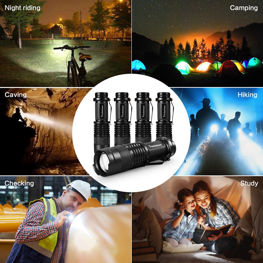 Linterna LED de 1800 Lúmenes Recargable