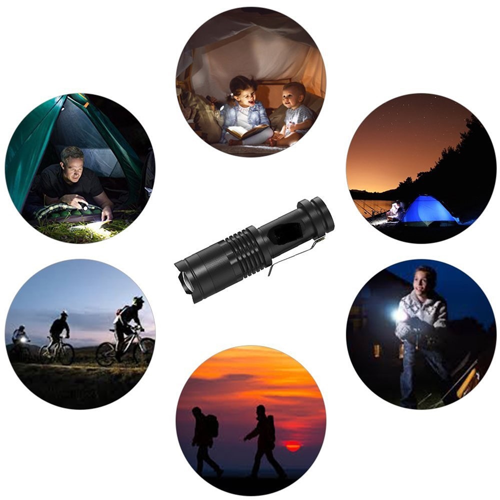 Linterna LED de 1800 Lúmenes Recargable