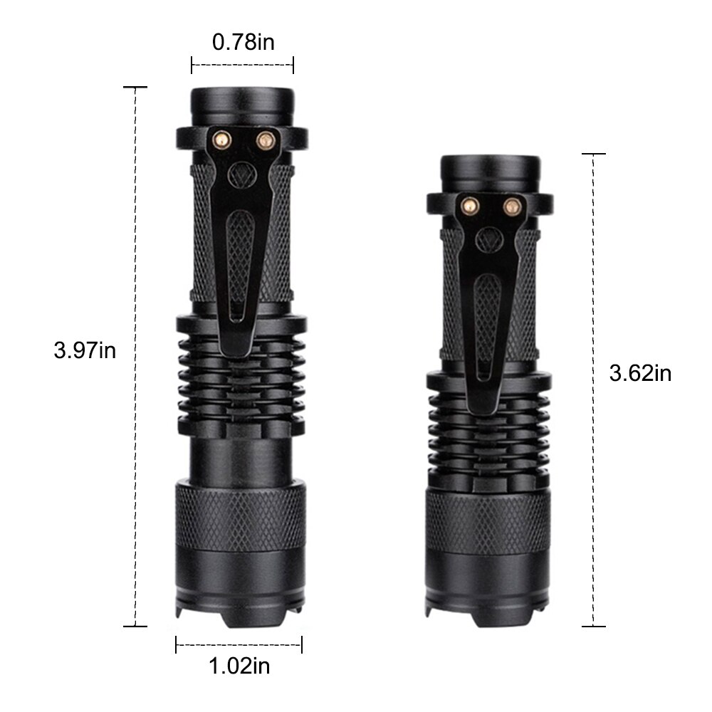 Linterna LED de 1800 Lúmenes Recargable